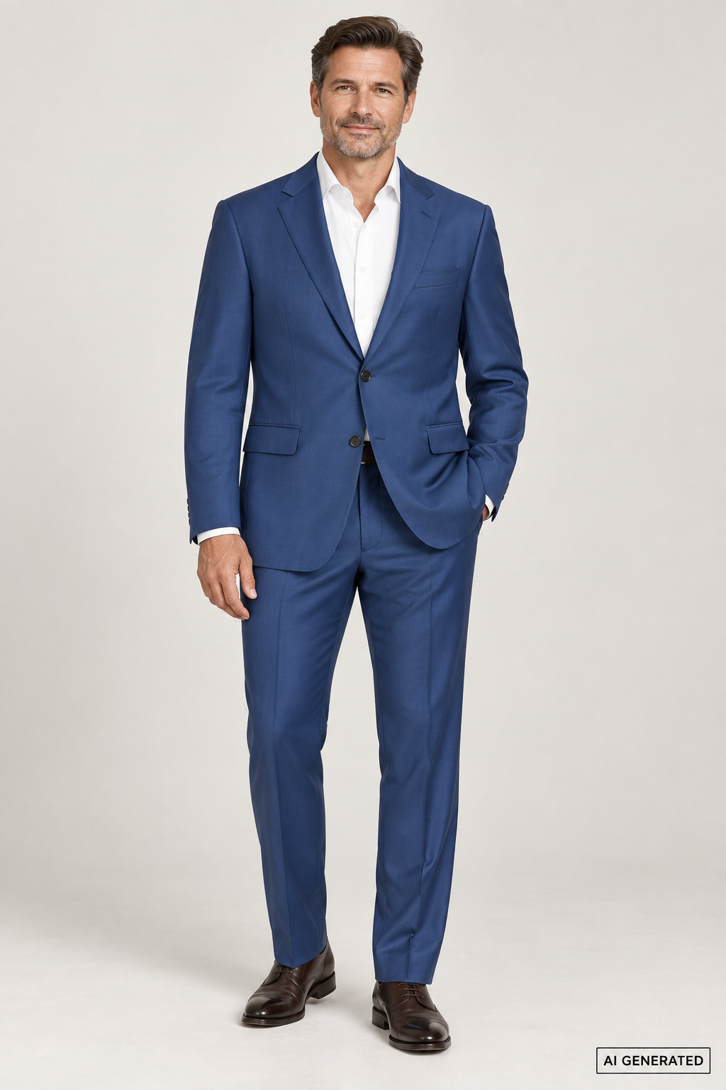 Cavaliere Parker sininen classic fit puku