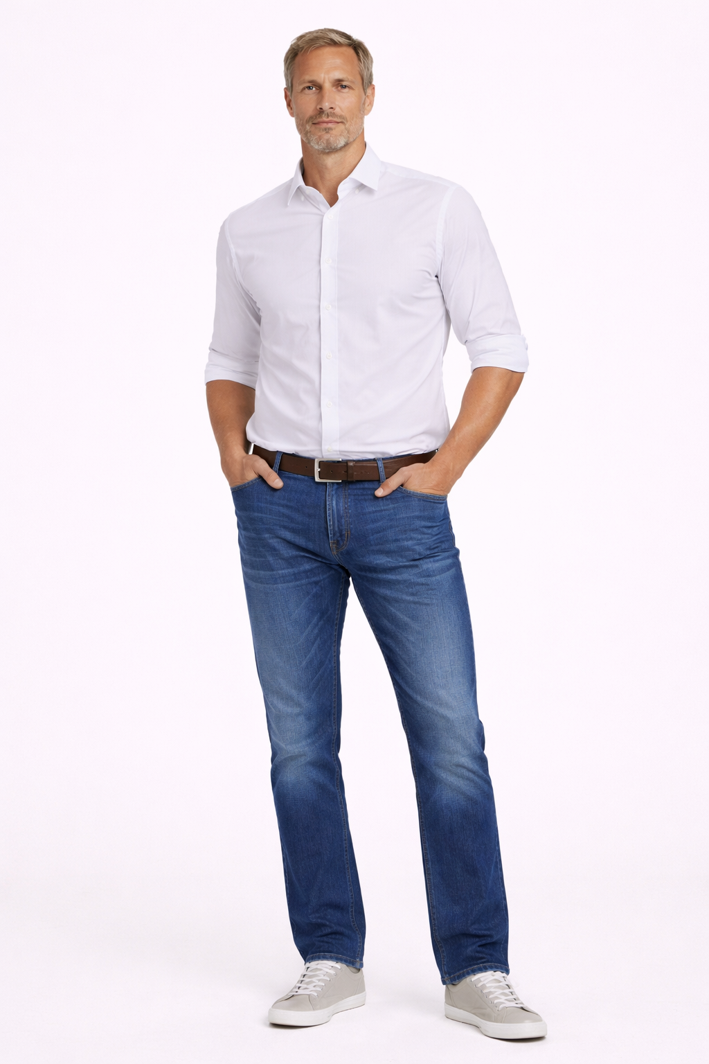 Alberto premium kesäfarkku Pipe Regular fit Sininen