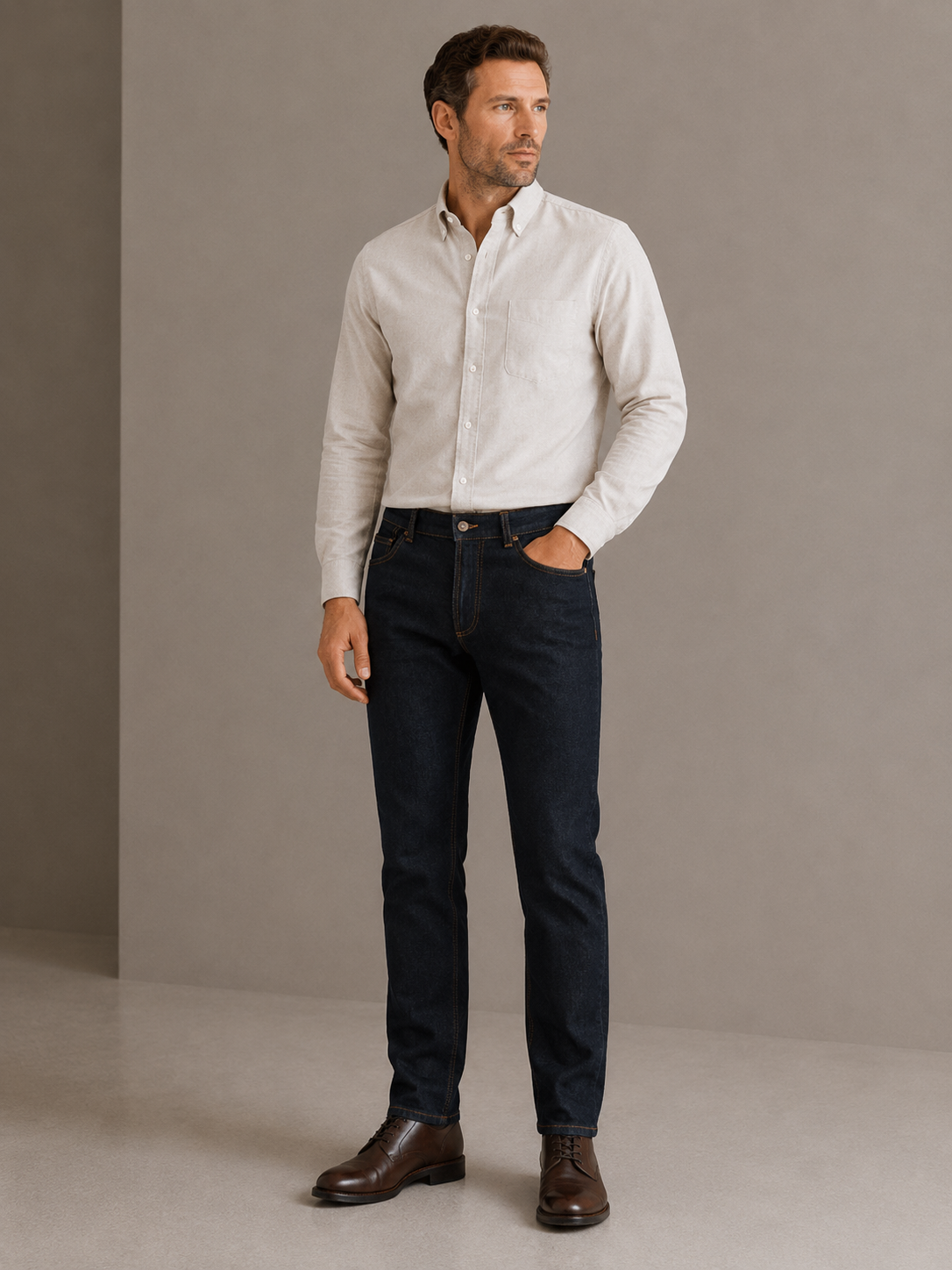 Camel Active Houston regular fit farkut tummansininen