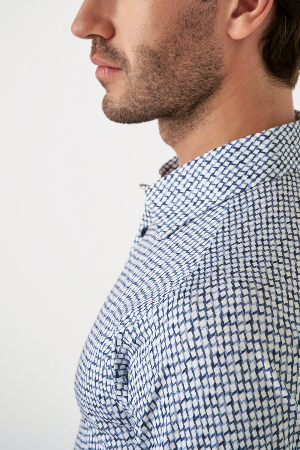 Desoto joustokauluspaita vaaleansininen casual kent