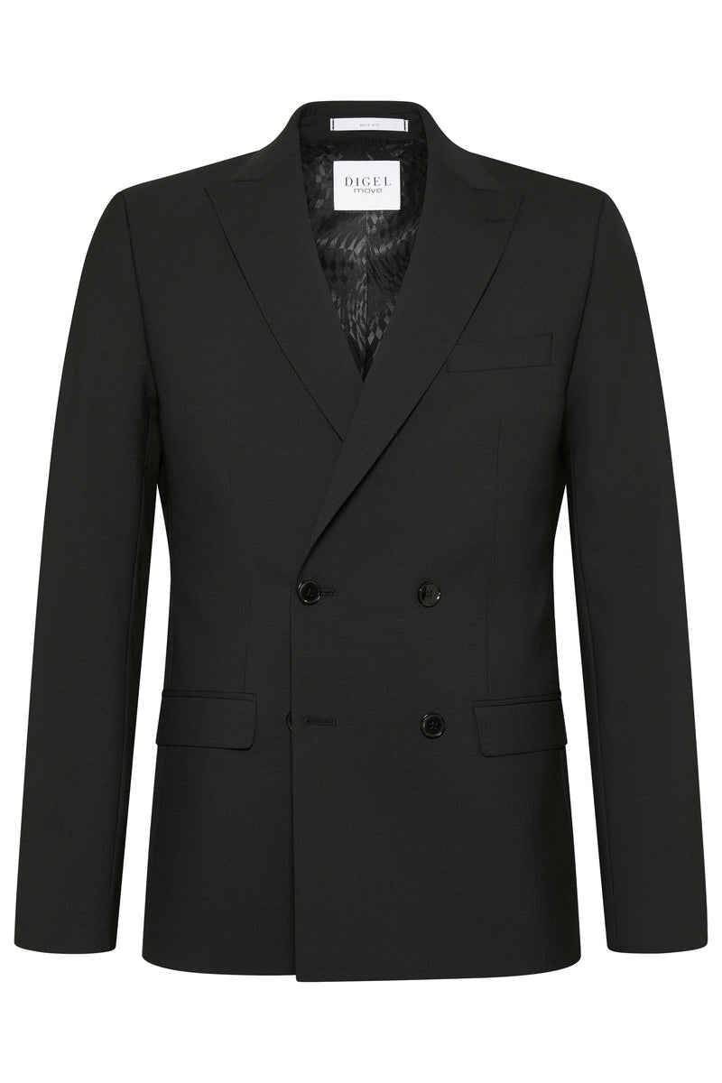Digel musta kaksirivinen puvuntakki Nash extra slim fit