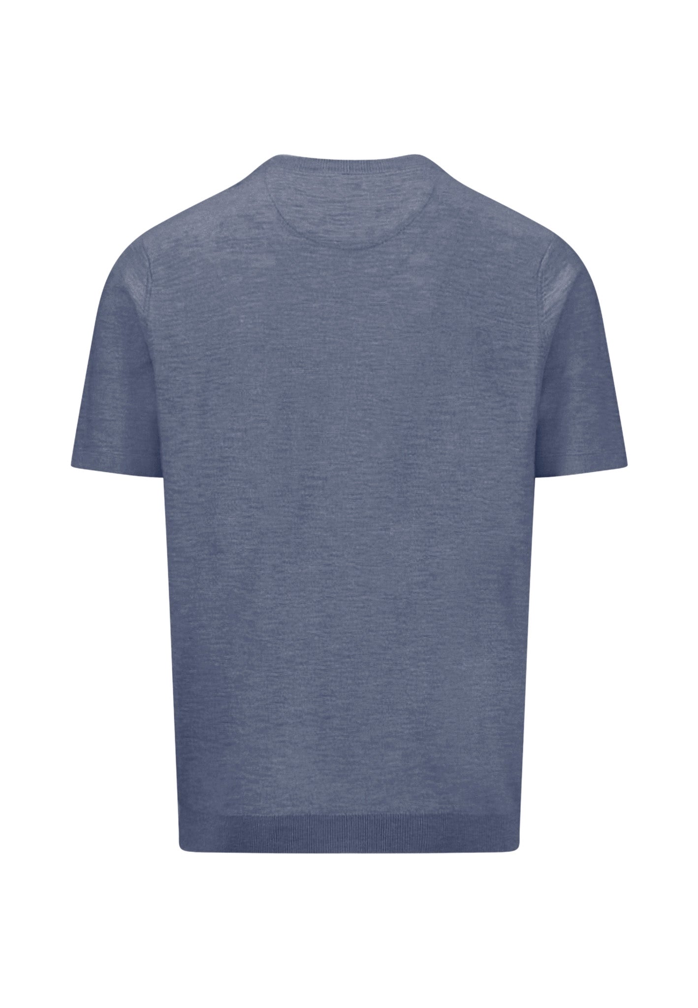 Fynch-Hatton neulottu t-paita pellava-puuvilla sininen