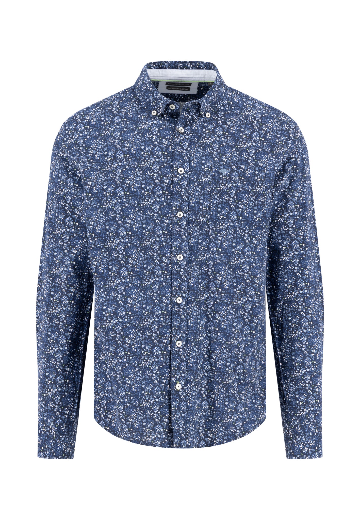 Fynch-Hatton kukkakuvio minimal flower kauluspaita