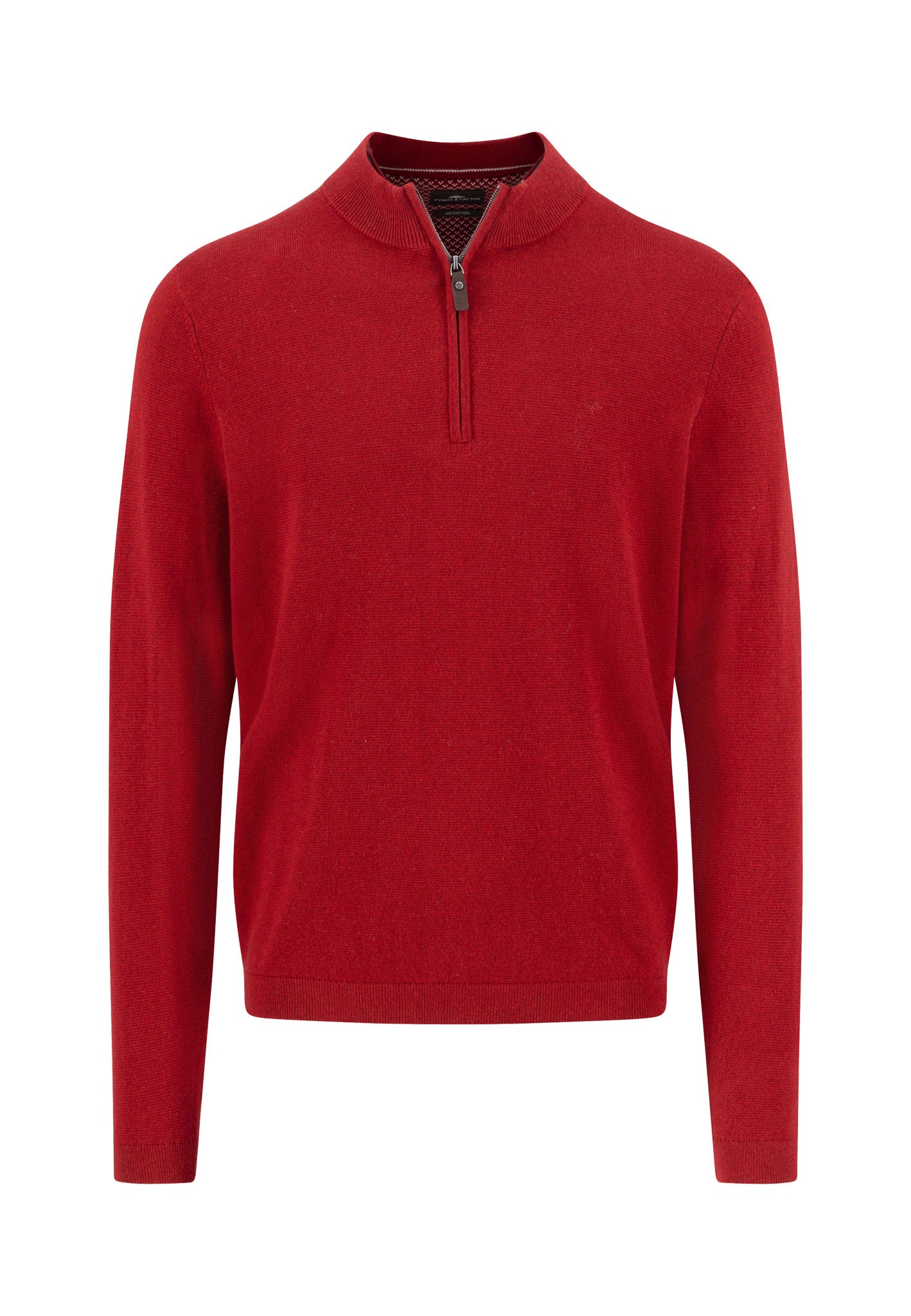 Fynch-Hatton half zip neule punainen puuvilla-kashmir