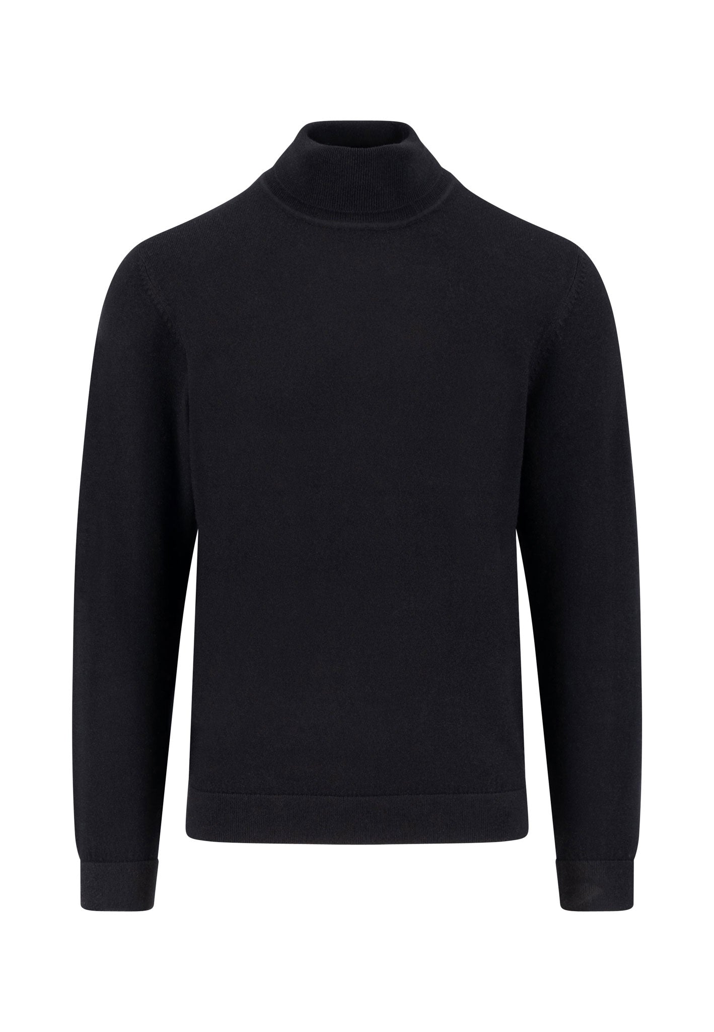 Fynch-Hatton Rollneck Merinovillaneule Musta