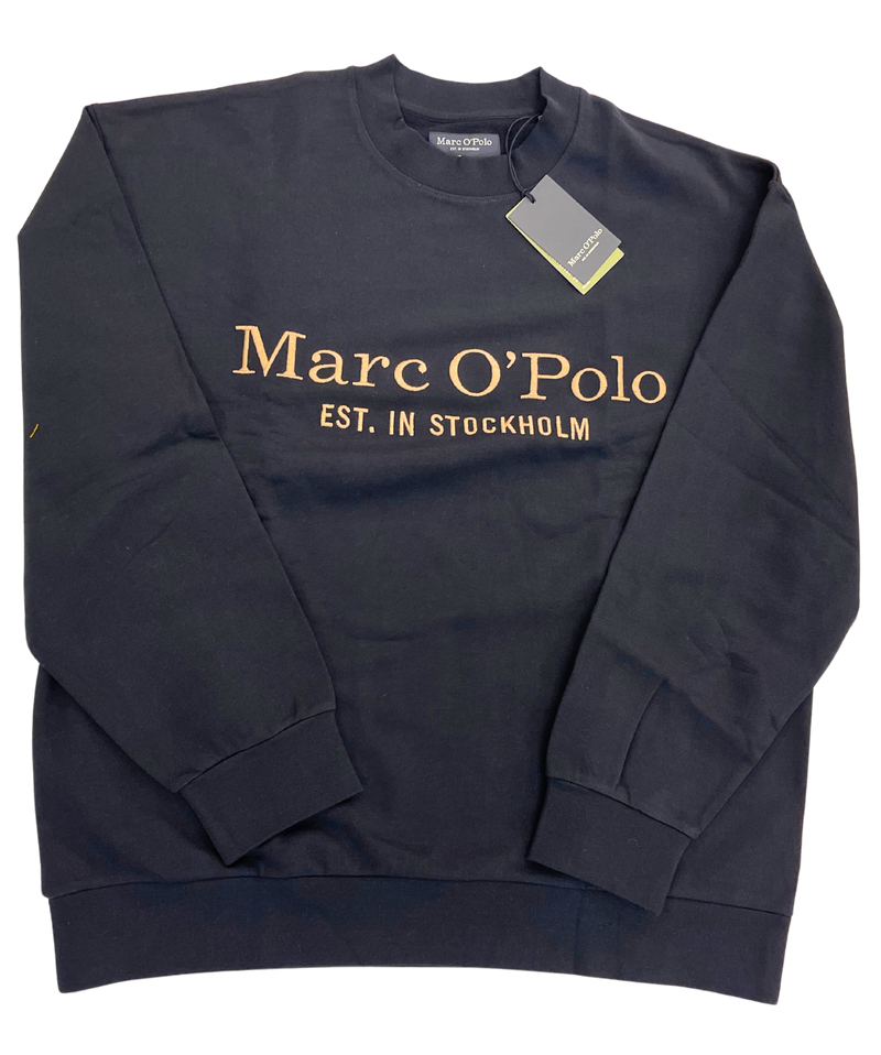 Marc O'Polo musta collegepaita "Relaxed fit"