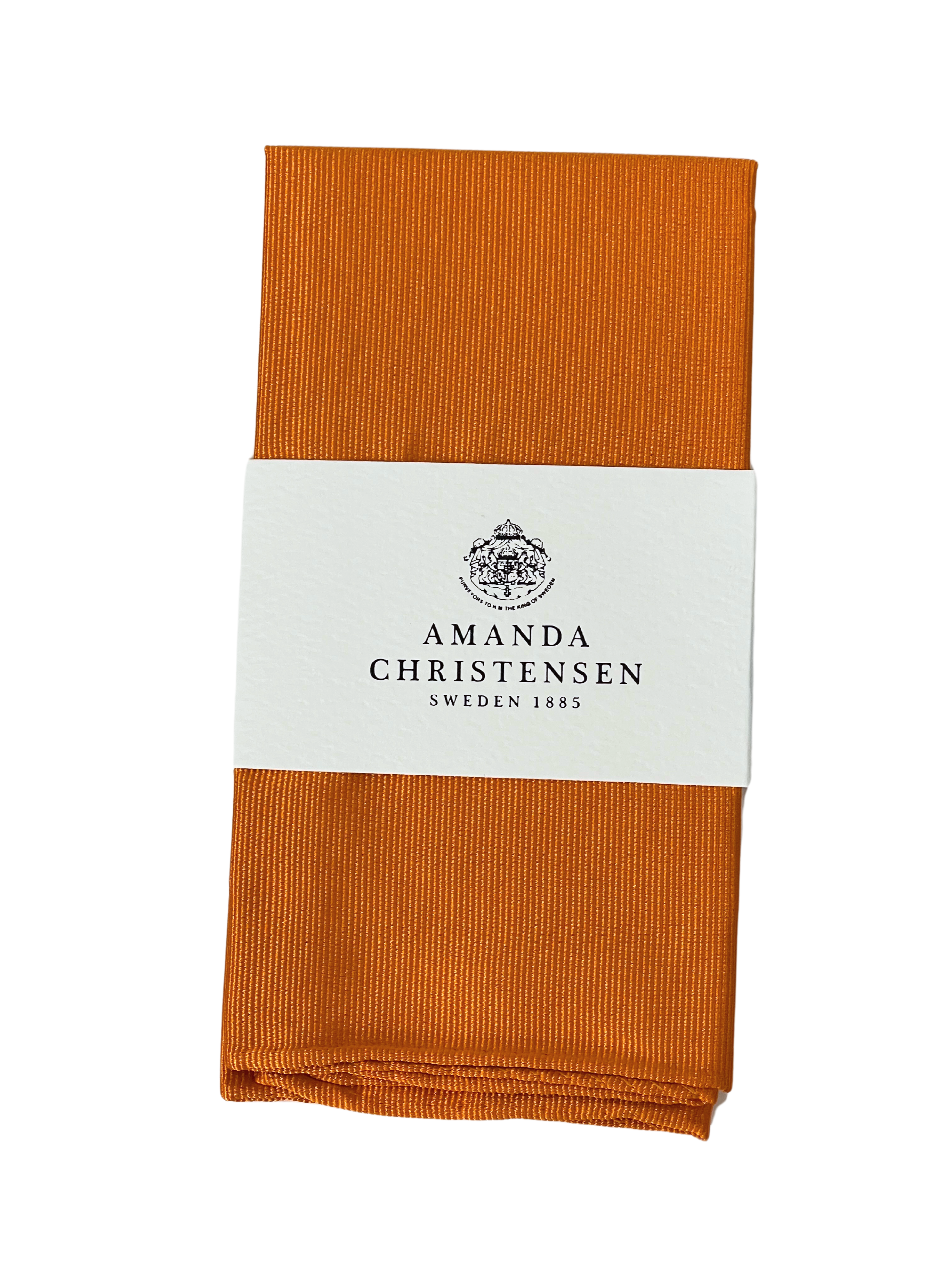 Amanda Christensen oranssi taskuliina tekstuurilla "Pocket square"