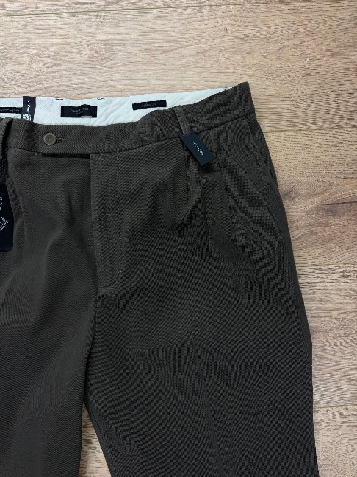 Alberto Miko "Brushed Flannel" puuvillahousu