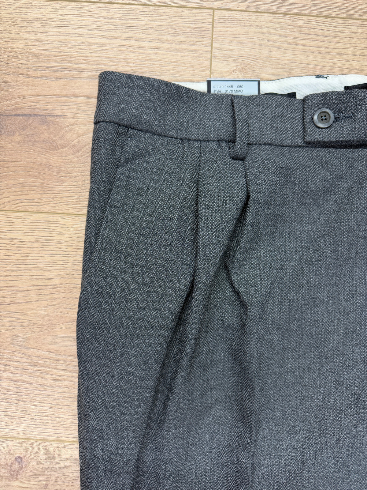Alberto Miko "Smart Wool Look" suora housu