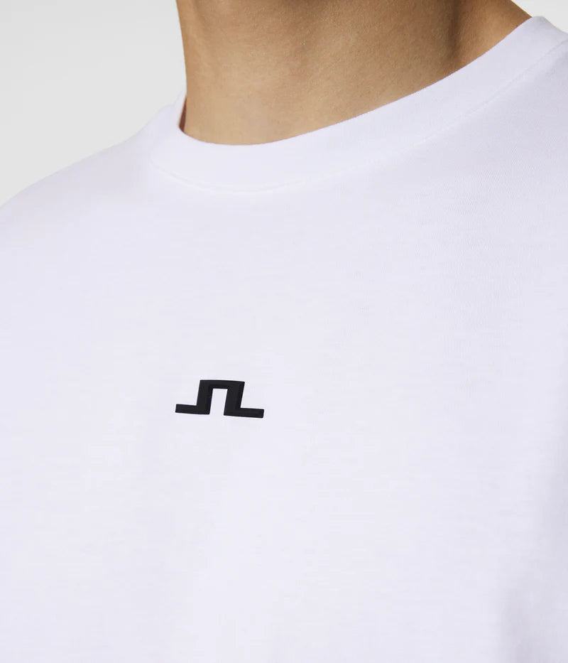J.Lindeberg valkoinen t-paita Parcie Logo Tee
