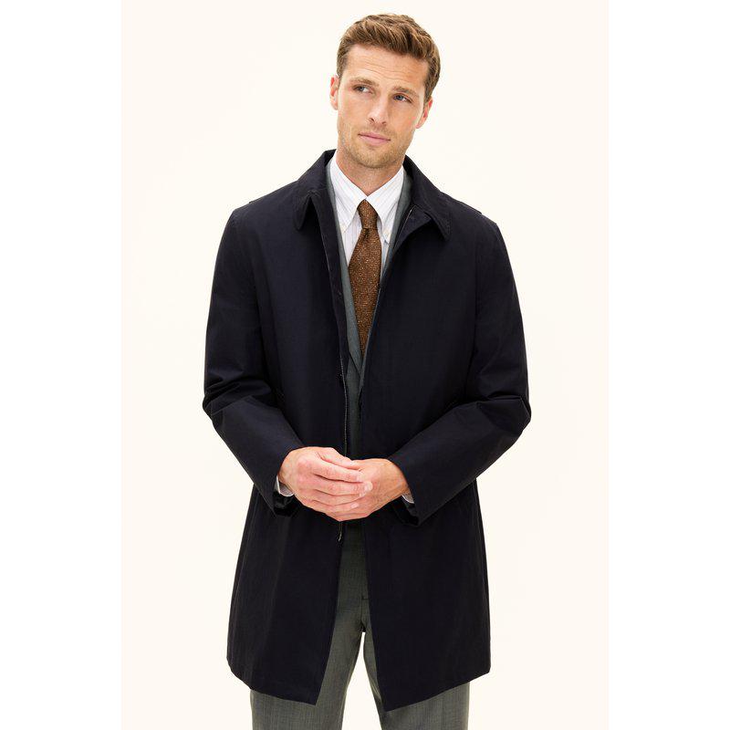 Oscar Jacobson Car Coat popliinitakki navy