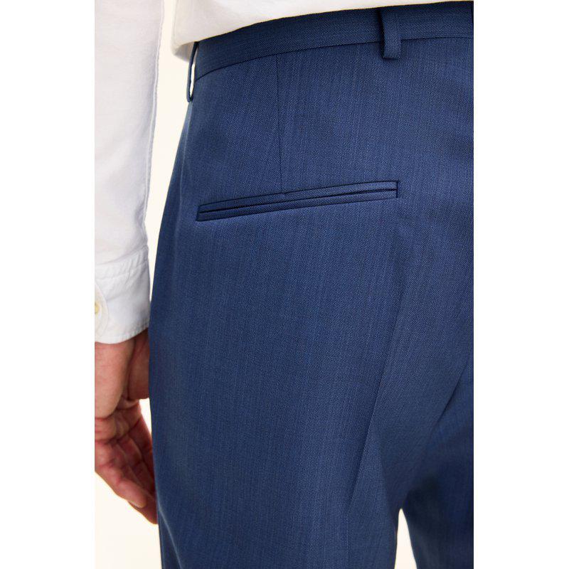 Oscar Jacobson sininen villapuku Marzotto Tropical Wool