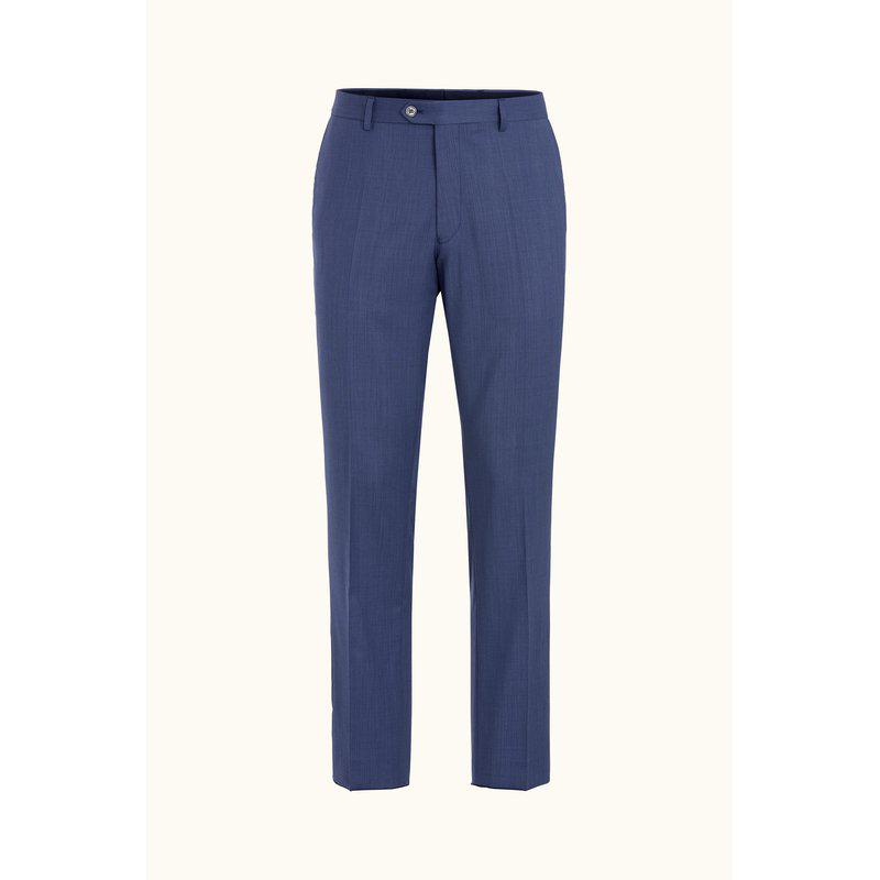 Oscar Jacobson sininen villapuku Marzotto Tropical Wool