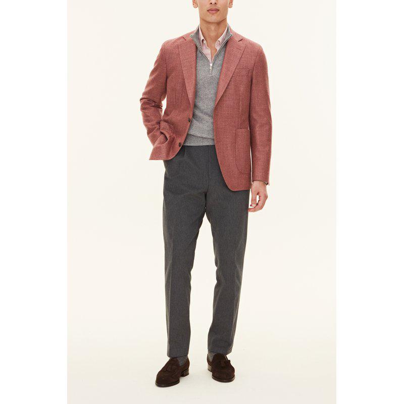 Oscar Jacobson bleiseri vaaleanpunainen regular fit "Ferry Patch Soft"