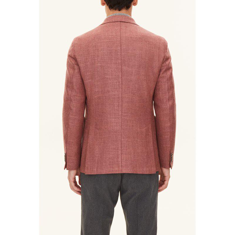Oscar Jacobson bleiseri vaaleanpunainen regular fit "Ferry Patch Soft"