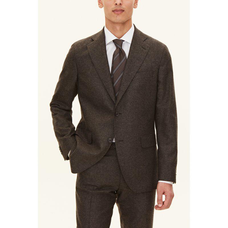 Oscar Jacobson bleiseri tummanruskea regular fit "Fogerty"