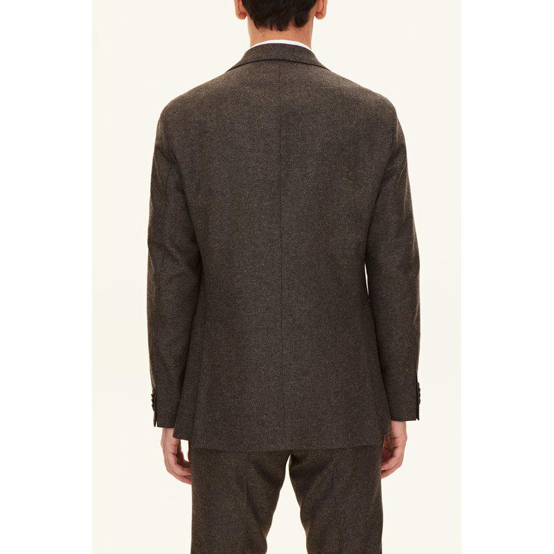 Oscar Jacobson bleiseri tummanruskea regular fit "Fogerty"