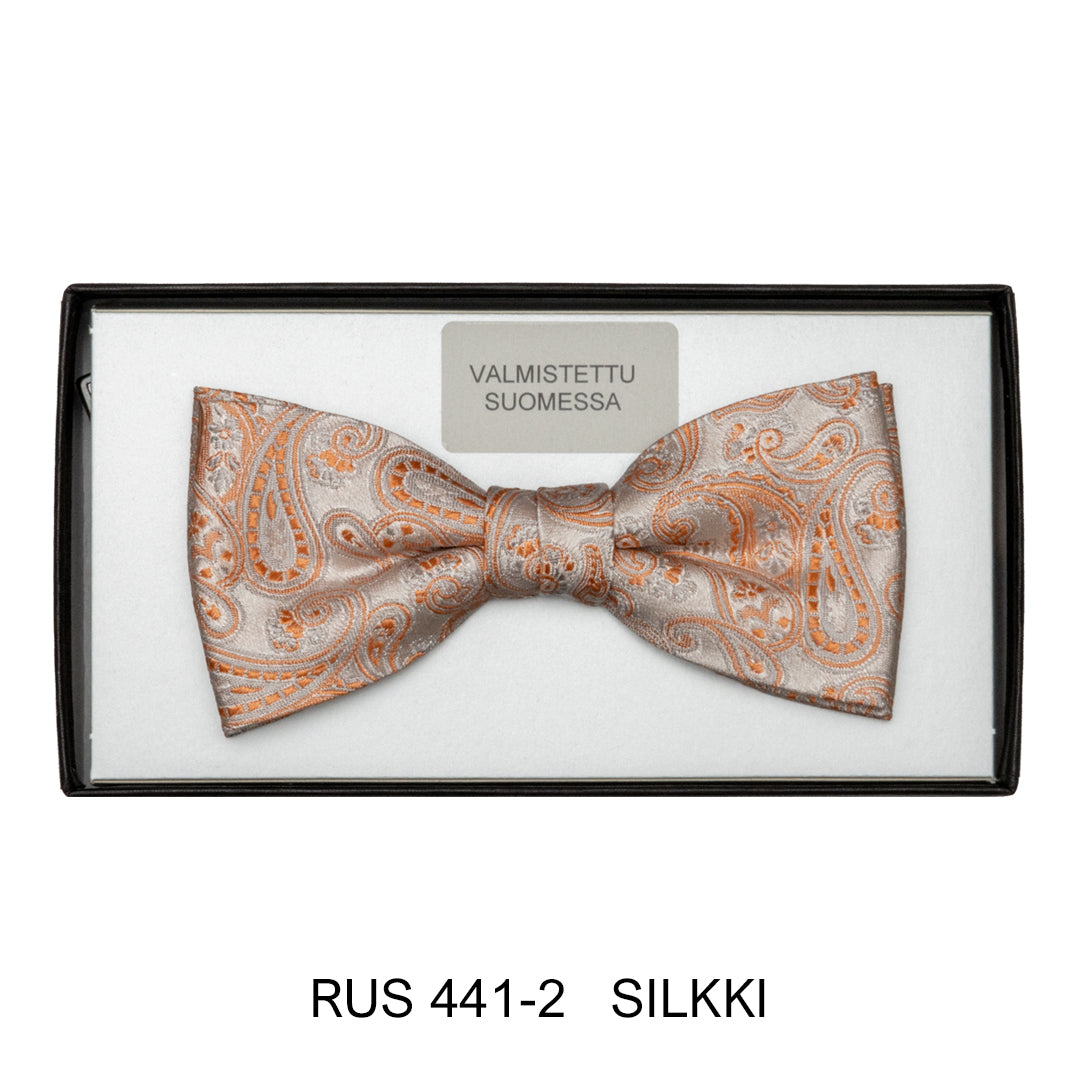 Matex solmuke kuosillinen oranssi paisley