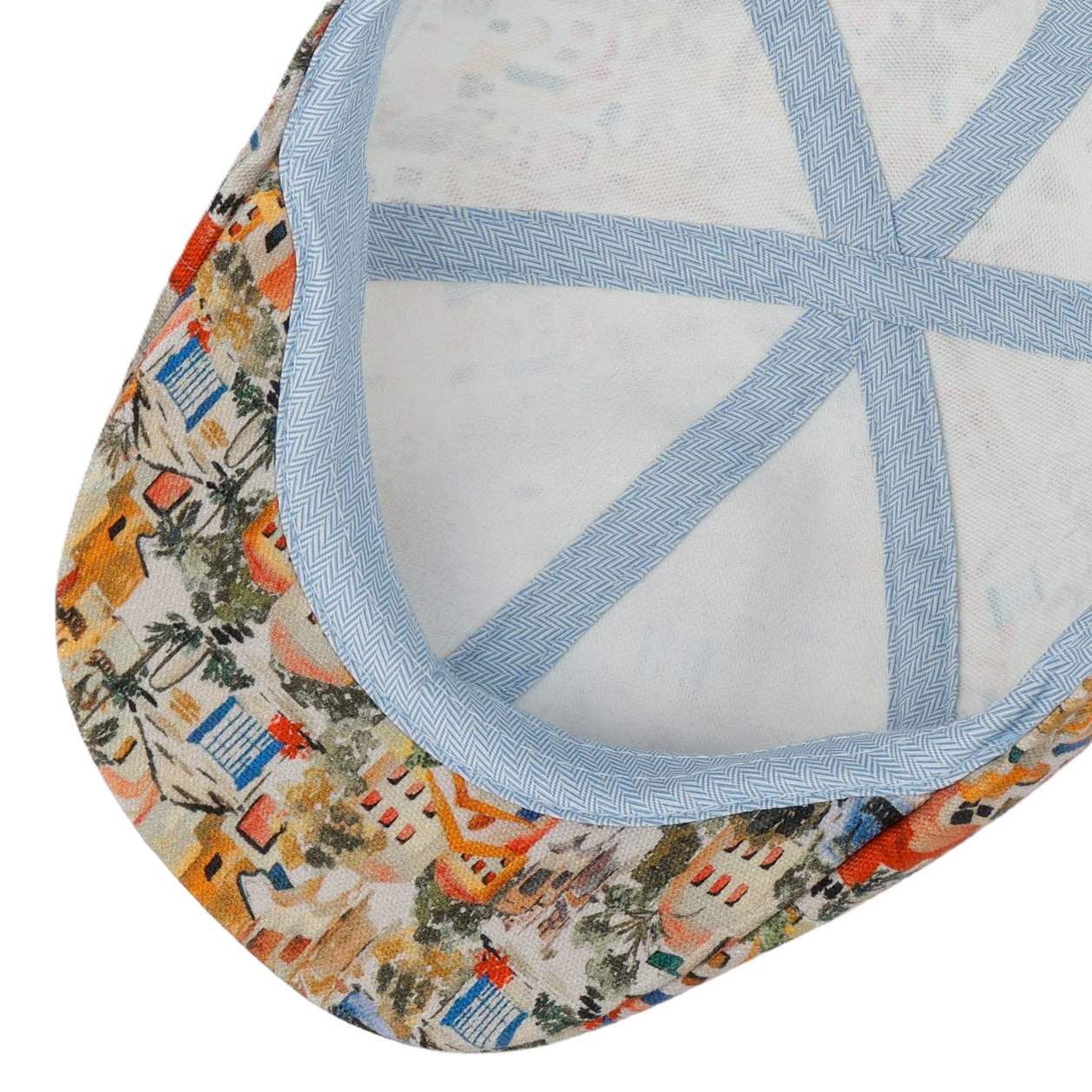 Stetson Flat Cap kylä printti puuvilla