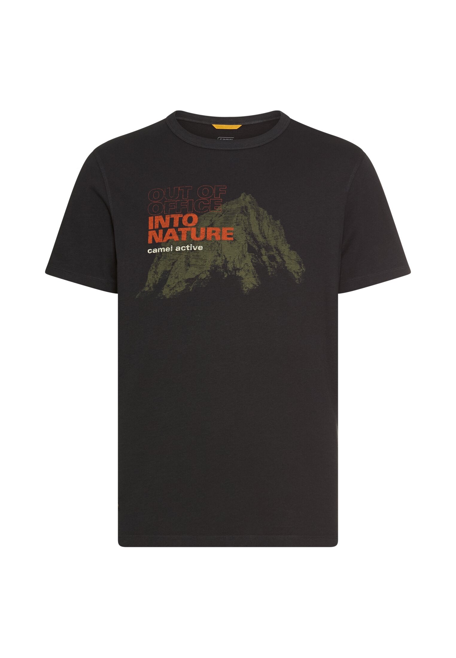 Camel Active T-paita musta Minimal Print