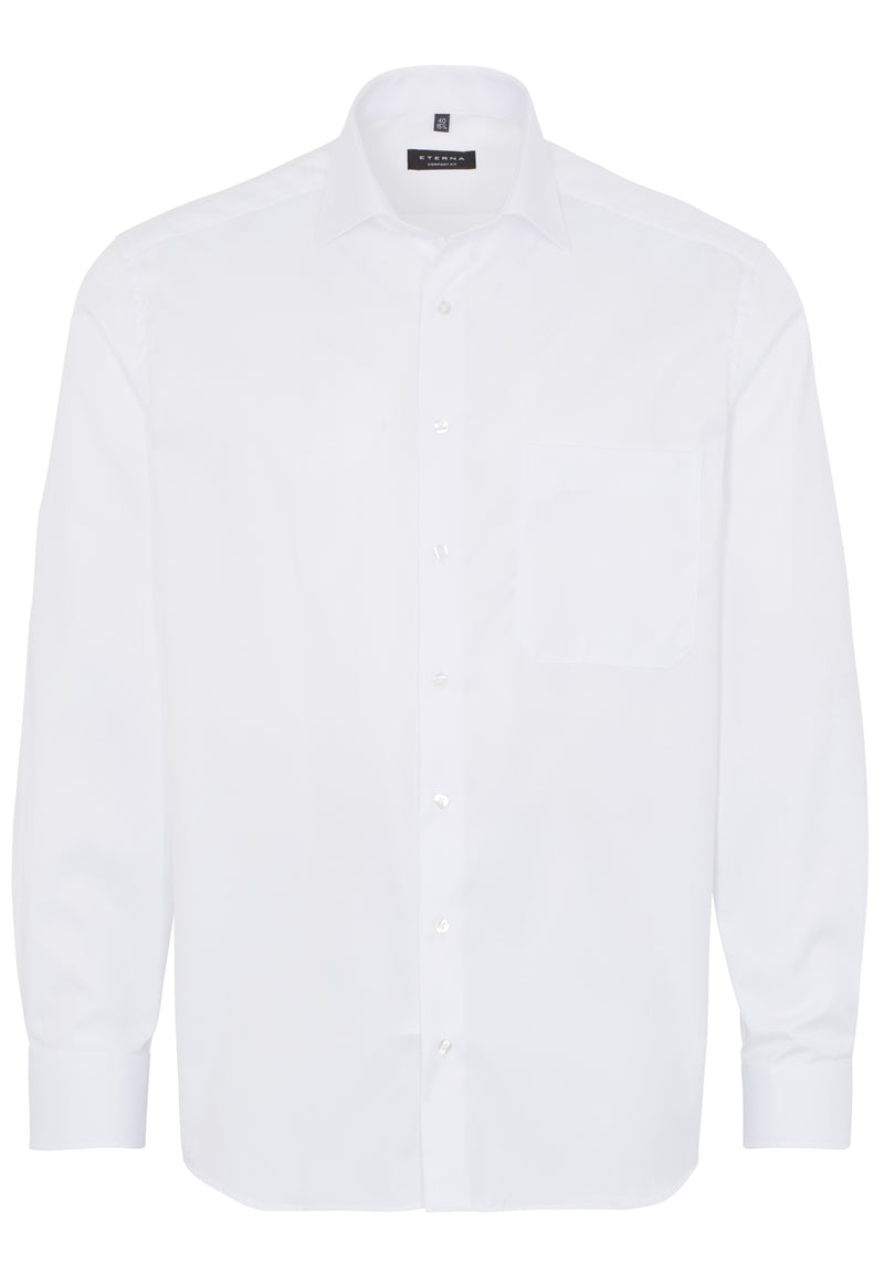 Eterna valkoinen kauluspaita "Comfort fit cover shirt 8817"