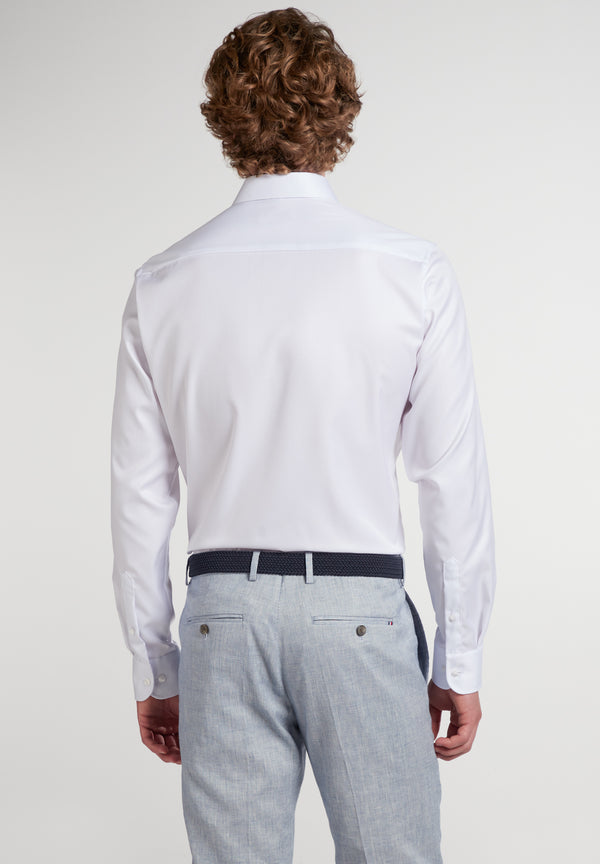 Eterna valkoinen kauluspaita "Slim fit cover shirt 8817"