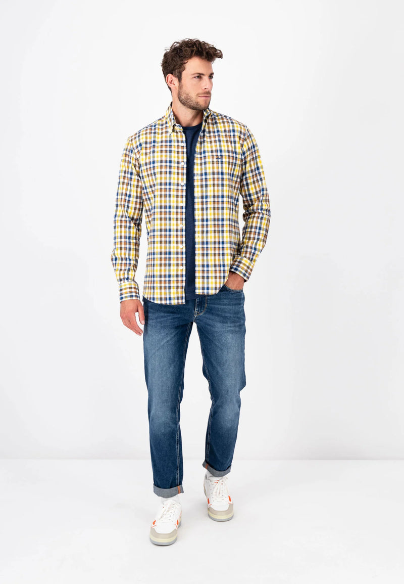 Fynch-Hatton kevytflanelli kauluspaita "Supersoft Cotton"