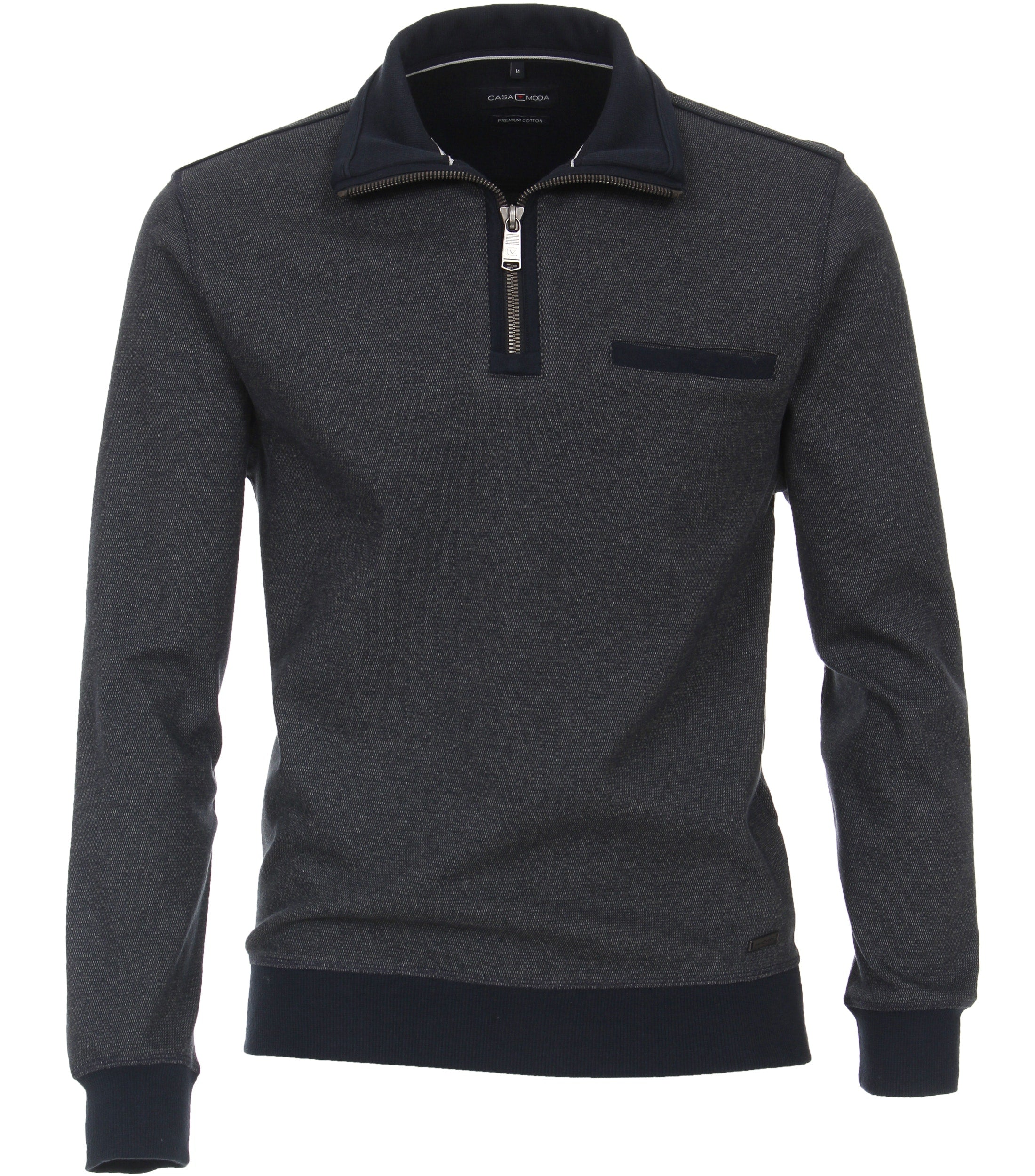 Casamoda half-zip collegetakki harmaa