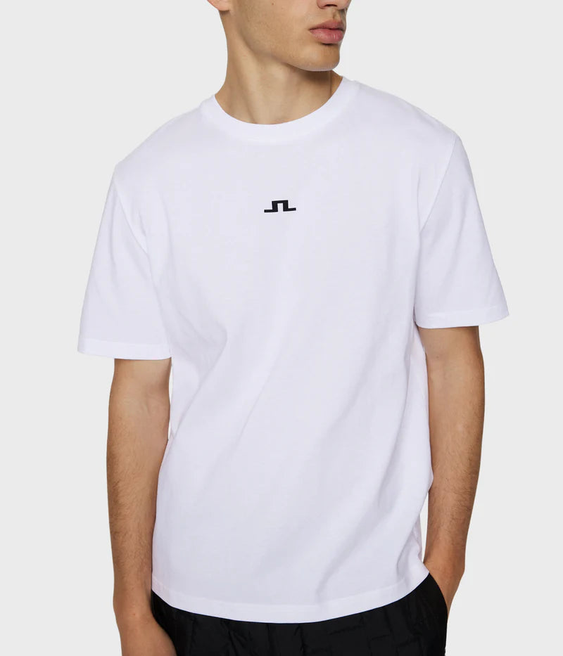 J.Lindeberg valkoinen t-paita Parcie Logo Tee