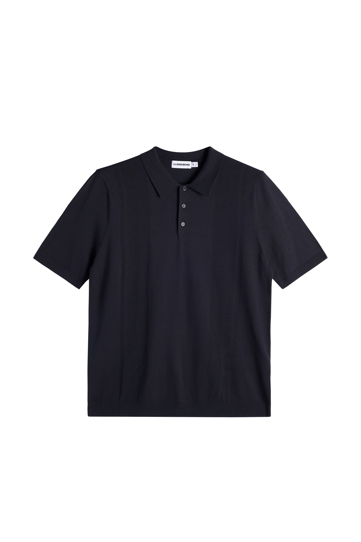 J.Lindeberg Reymond Seasonal Knit Polo navy neulospikee