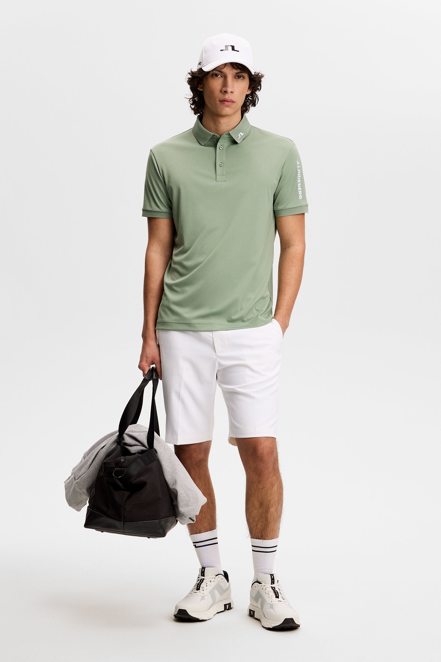 J.Lindeberg Tour Tech Polo pikeepaita vihreä