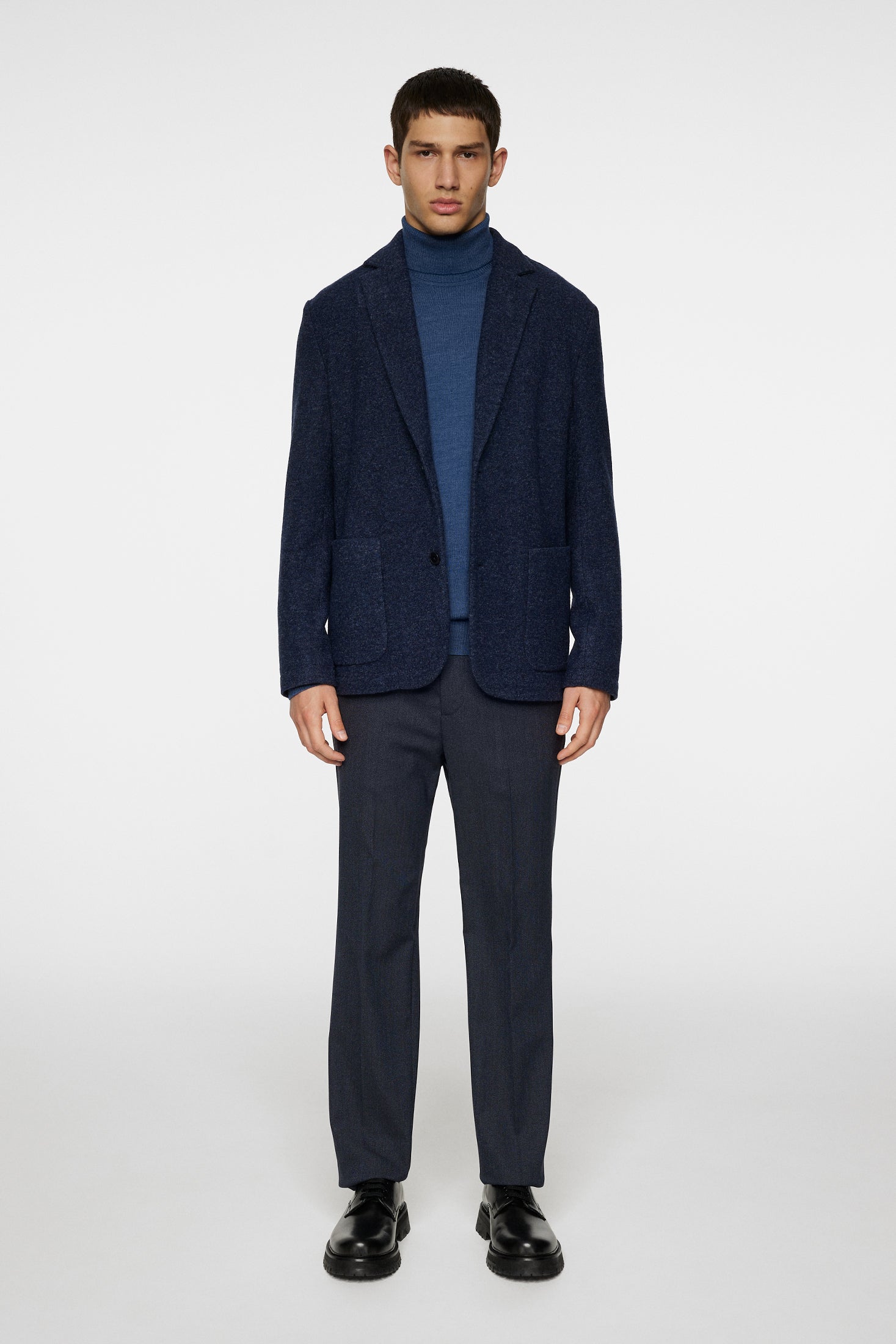 J.Lindeberg villaneulosbleiseri Calvon Wool Blazer Vintage Indigo