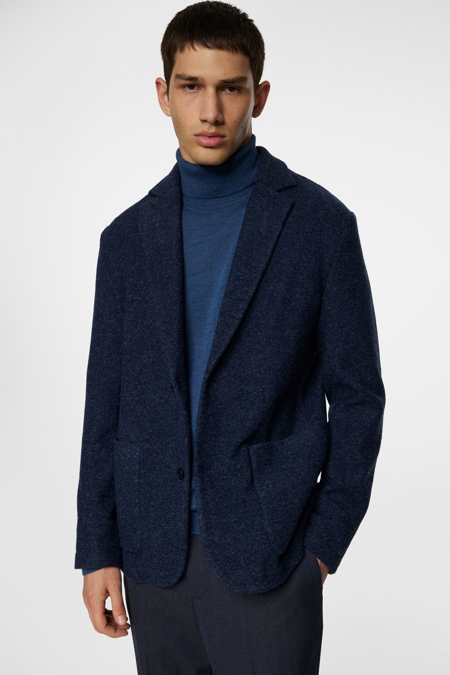 J.Lindeberg villaneulosbleiseri Calvon Wool Blazer Vintage Indigo
