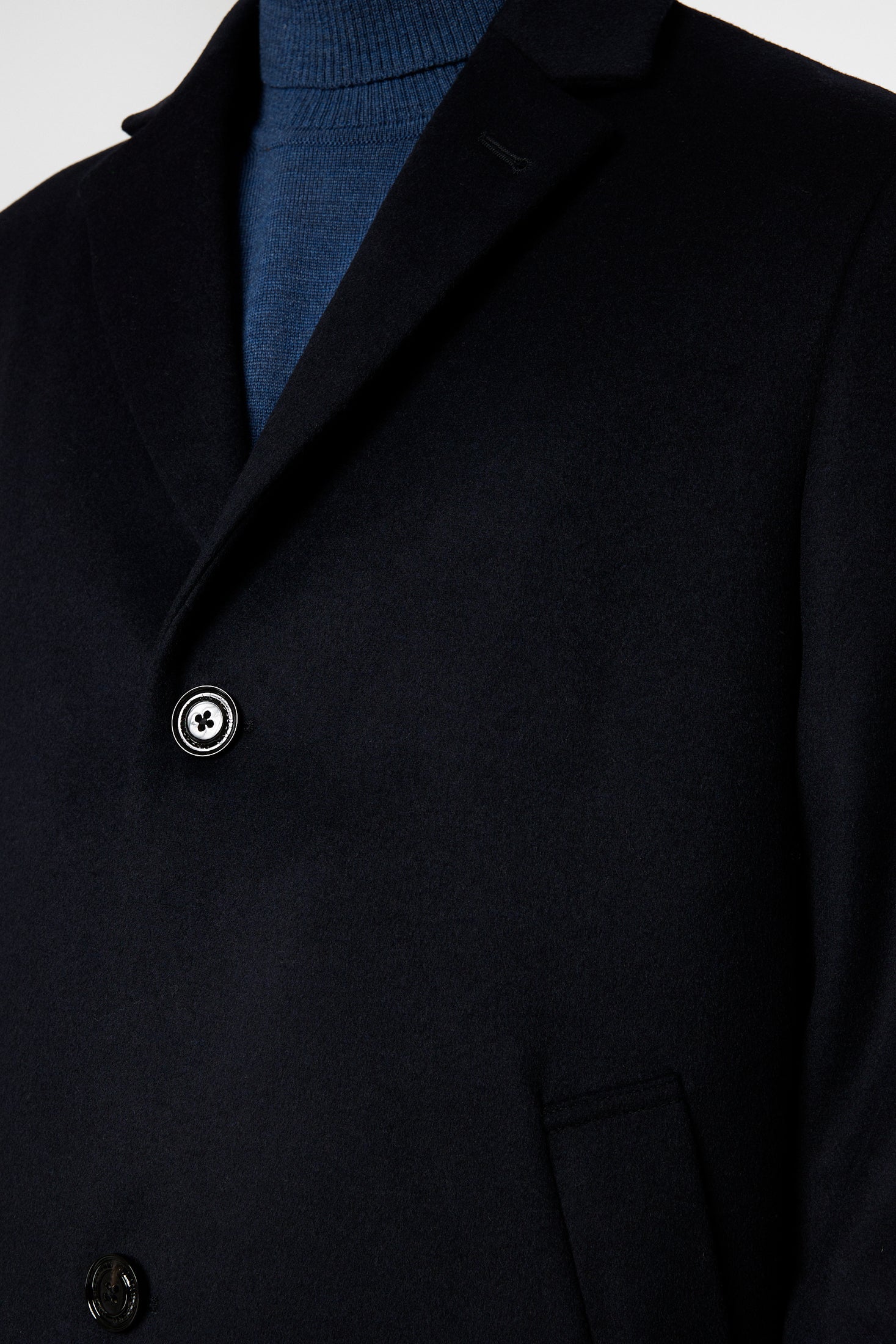 J.Lindeberg villakangastakki August Melton Cashmere Coat JL Navy