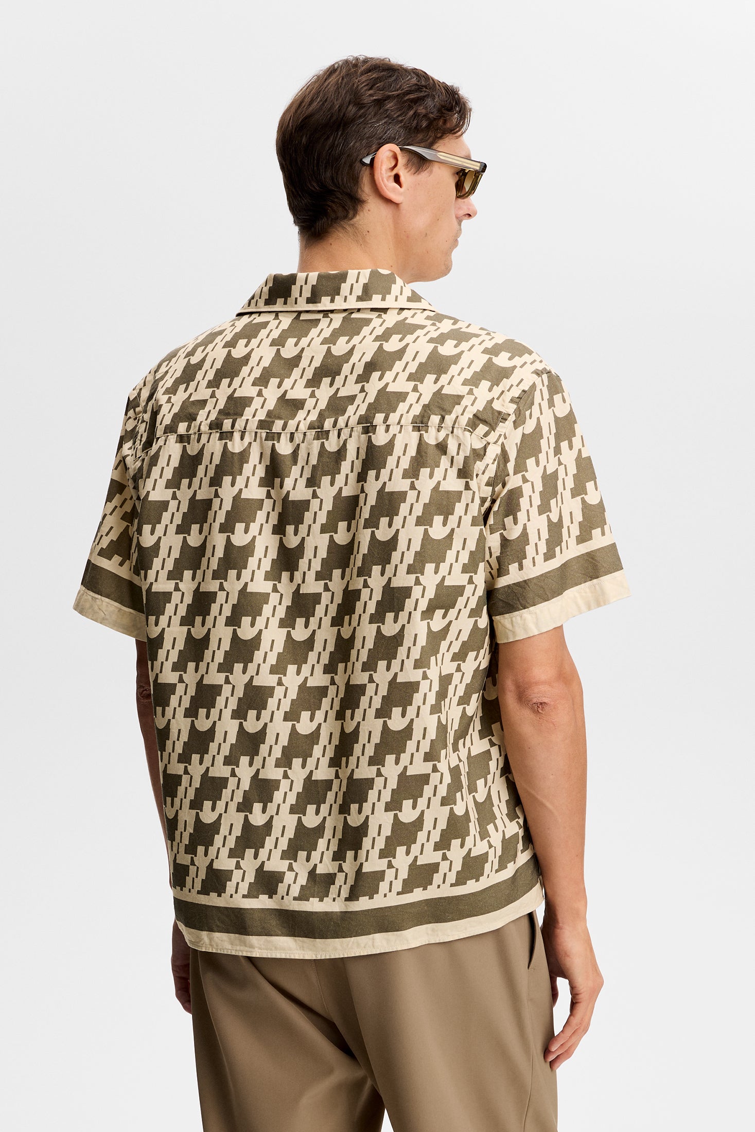 J.Lindeberg Ellis Border Resort Shirt lyhythihainen kauluspaita