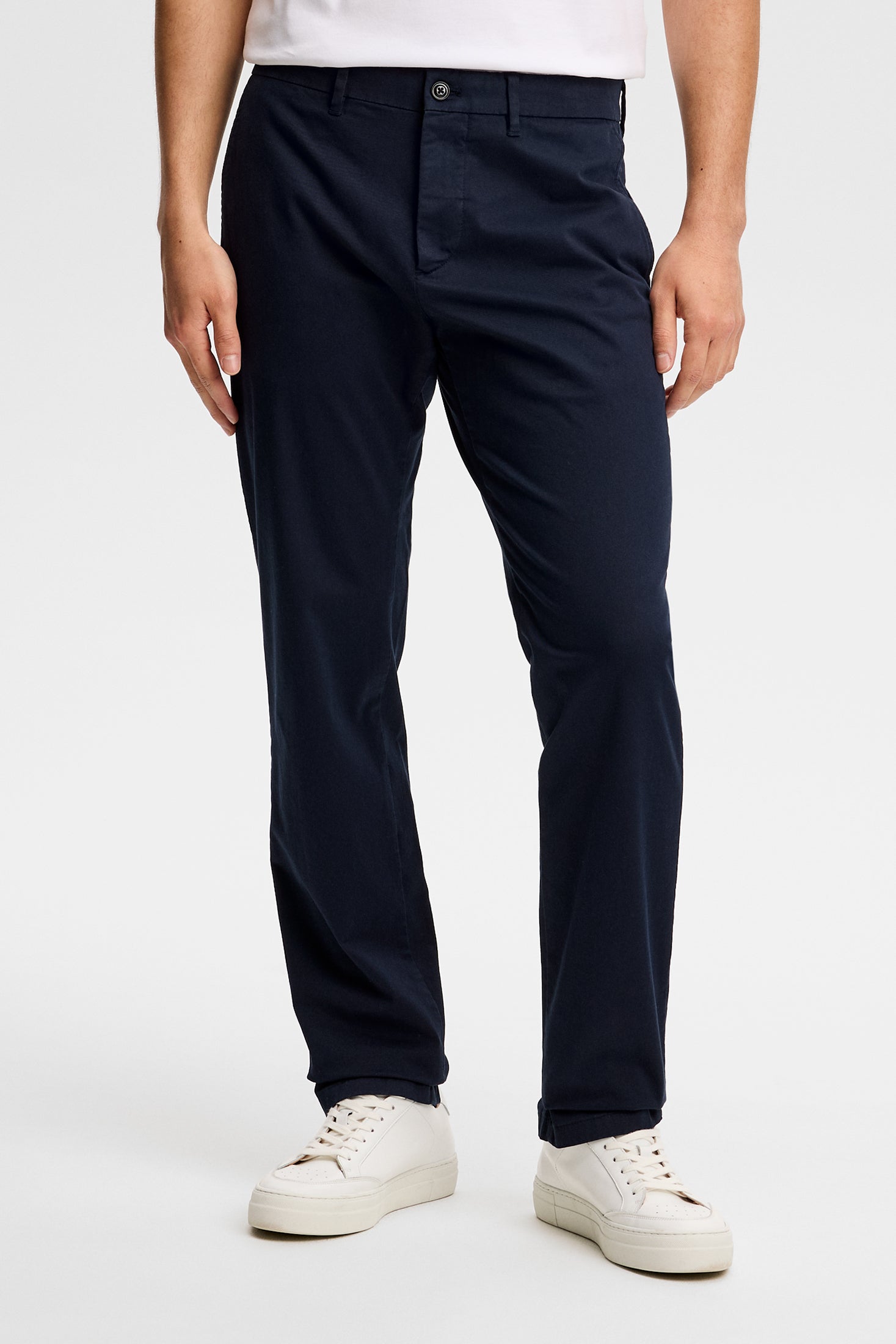 J.Lindeberg Chaze Cotton Stretch Pants navy chinot