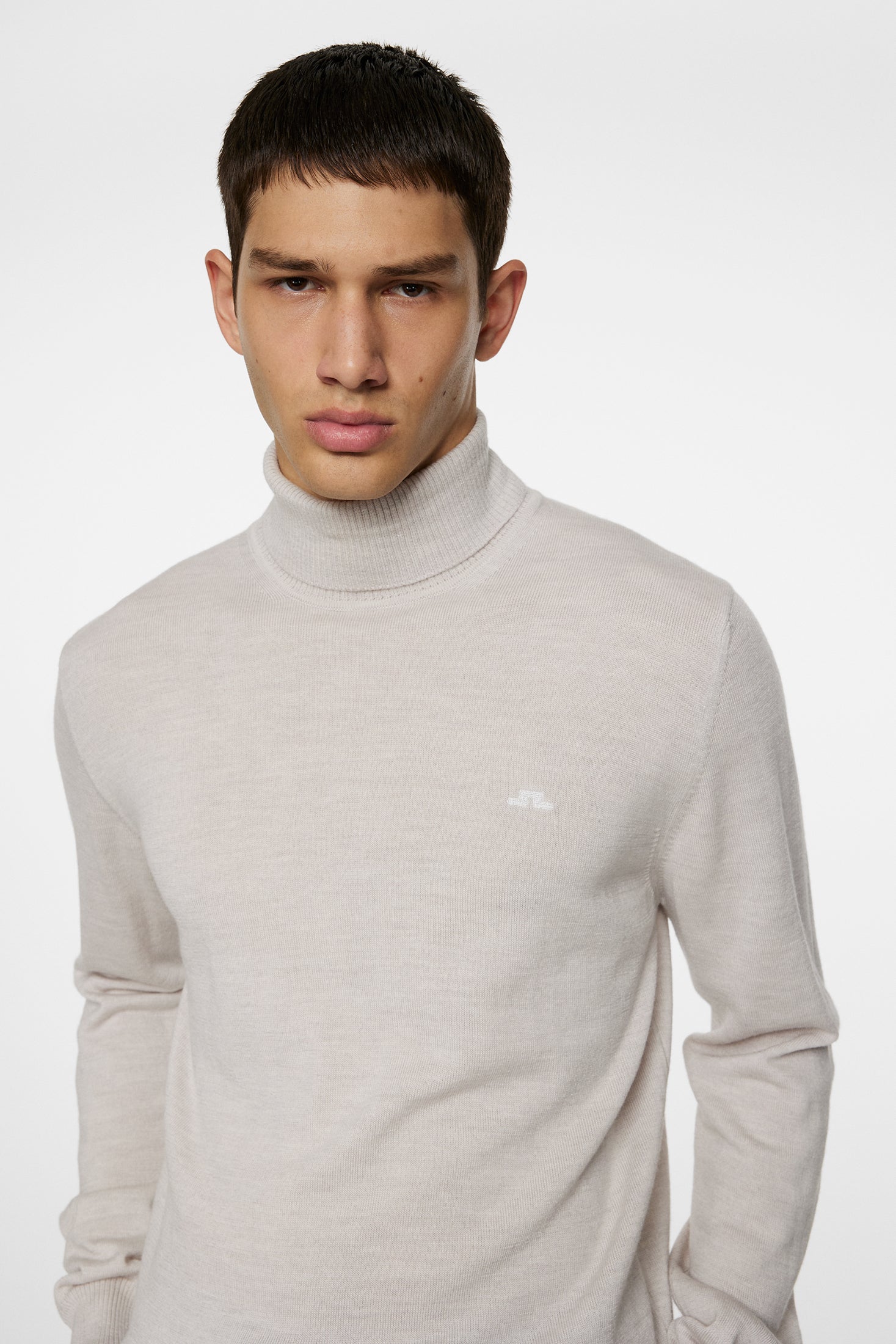 J.Lindeberg merinovillaneule beige Kaden Merino Turtleneck