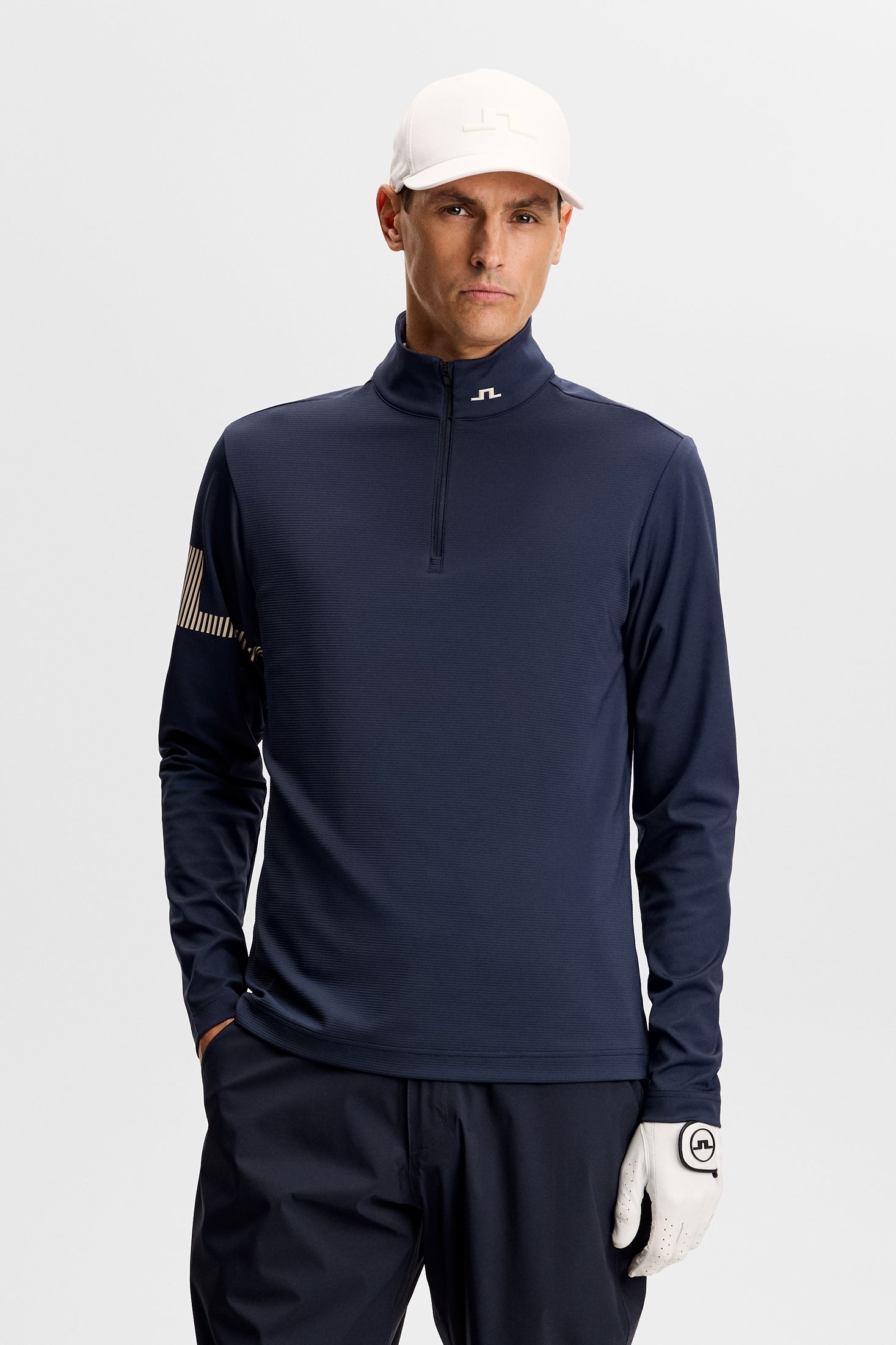 J.Lindeberg Heath Strike Mid Layer tekninen paita navy