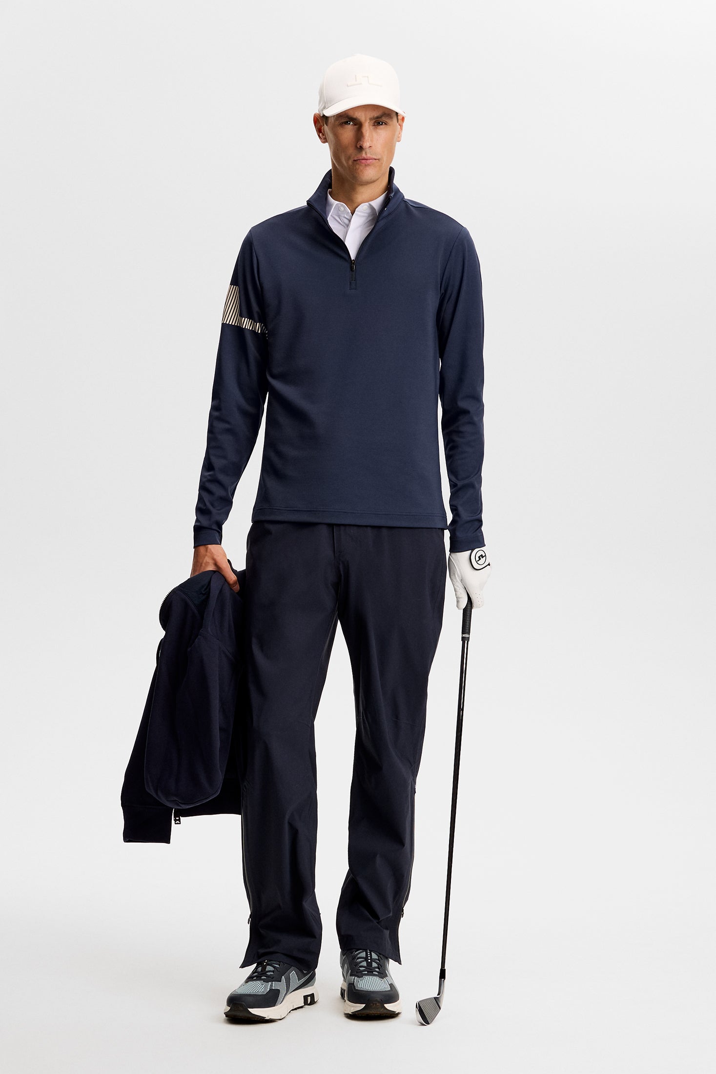 J.Lindeberg Heath Strike Mid Layer tekninen paita navy