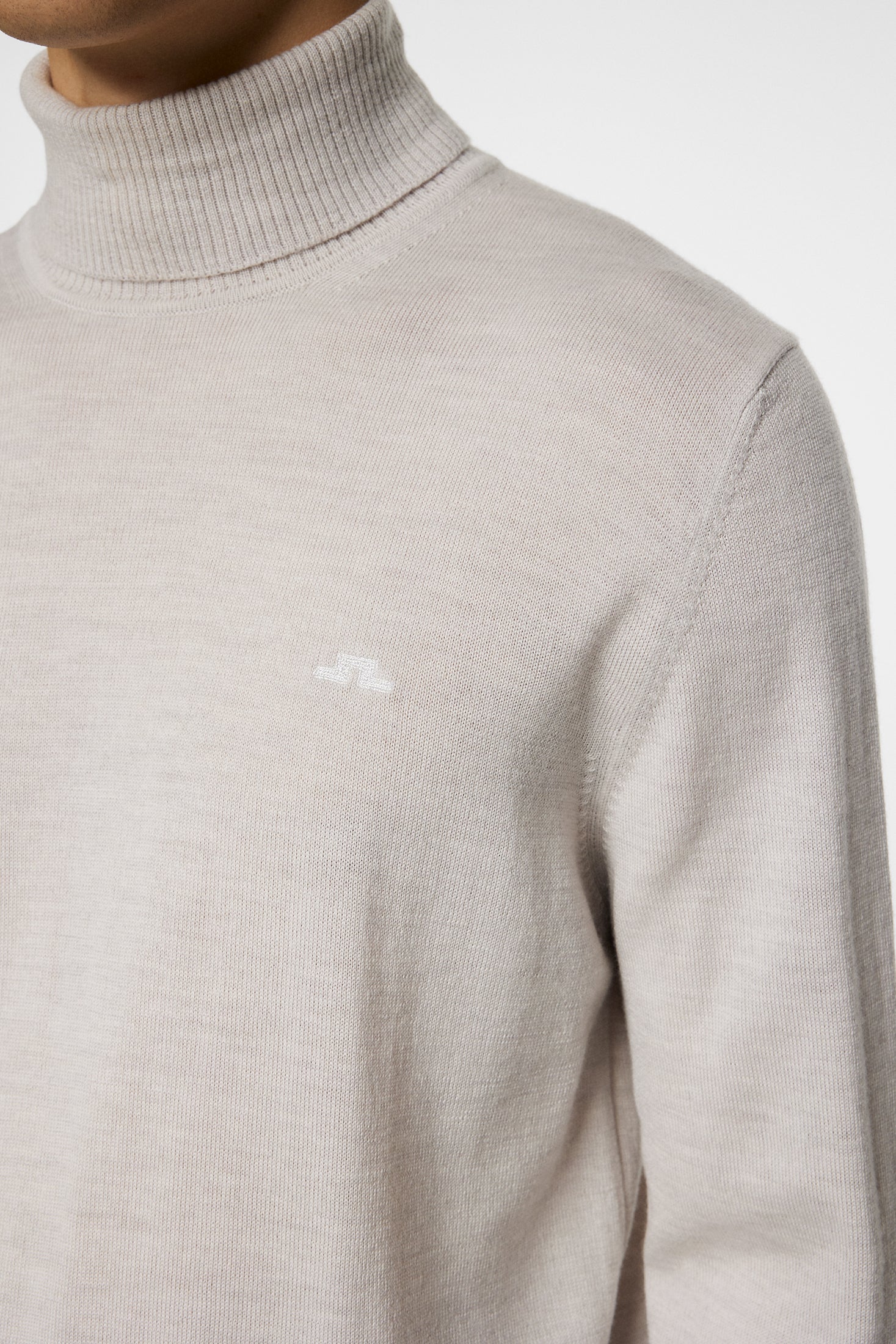 J.Lindeberg merinovillaneule beige Kaden Merino Turtleneck