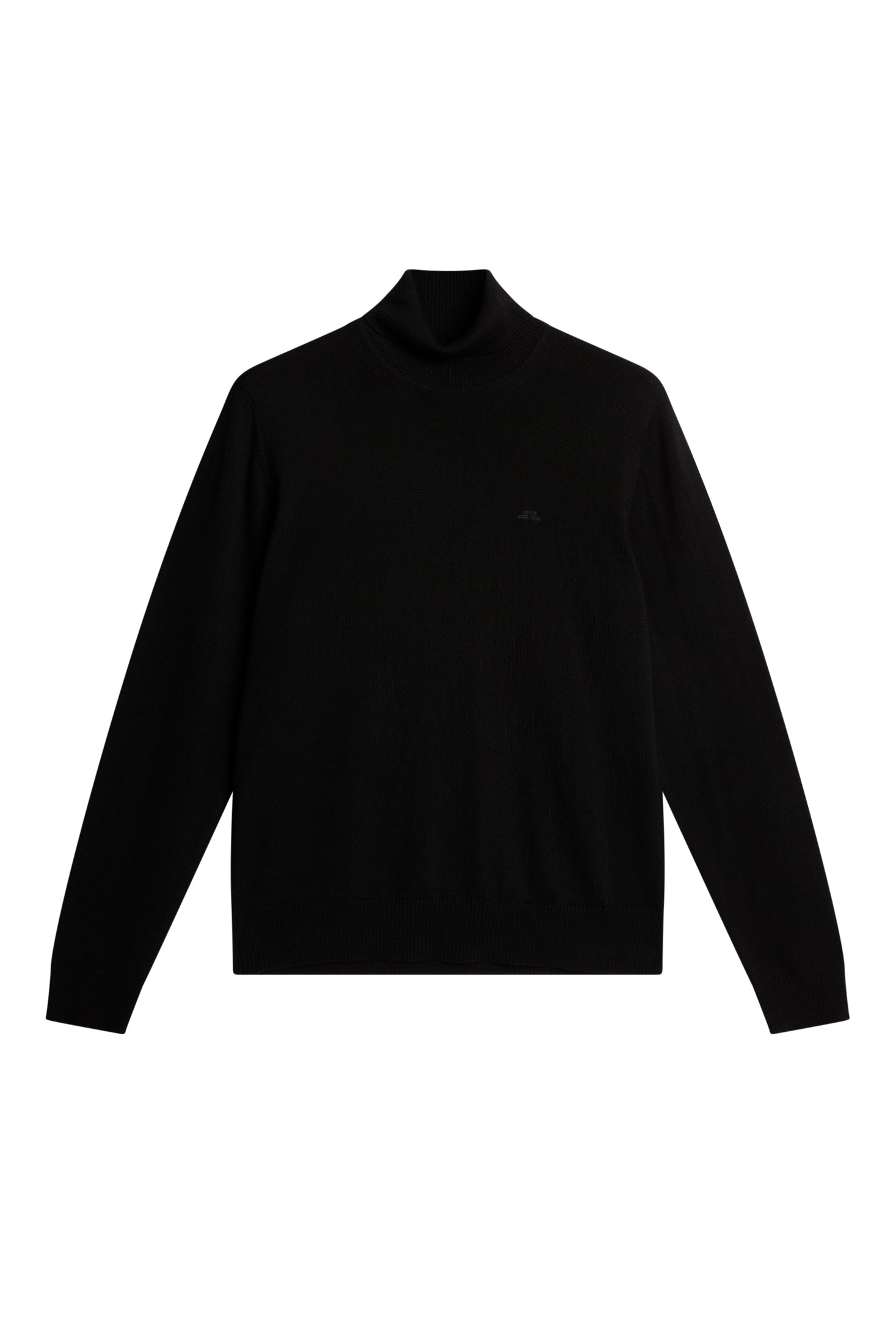 J.Lindeberg merinovillaneule musta Kaden Merino Turtleneck