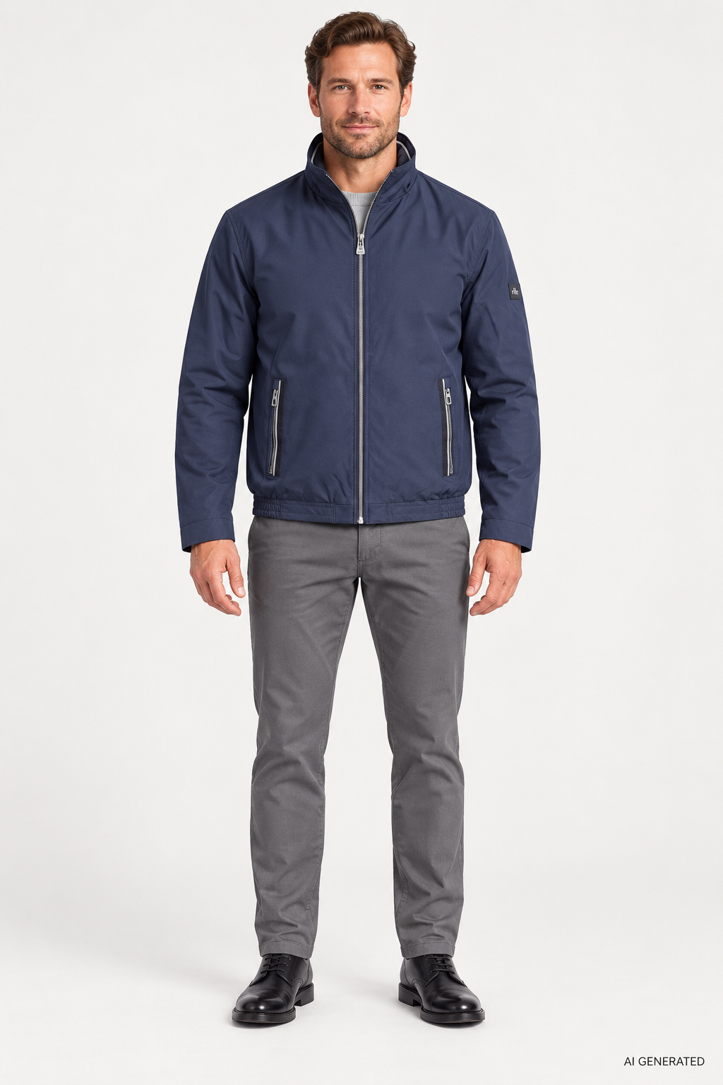 New Canadian pusakka topattu cotton touch navy